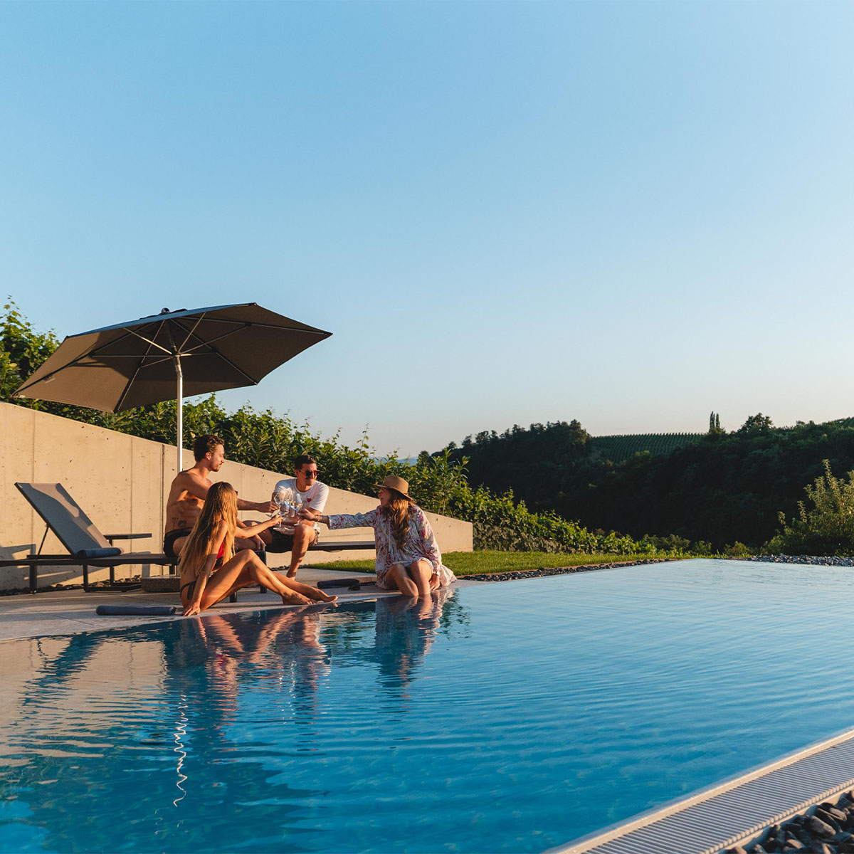 Am Winzerkogel-Ferienhaus-Luxus Chalet-Pool